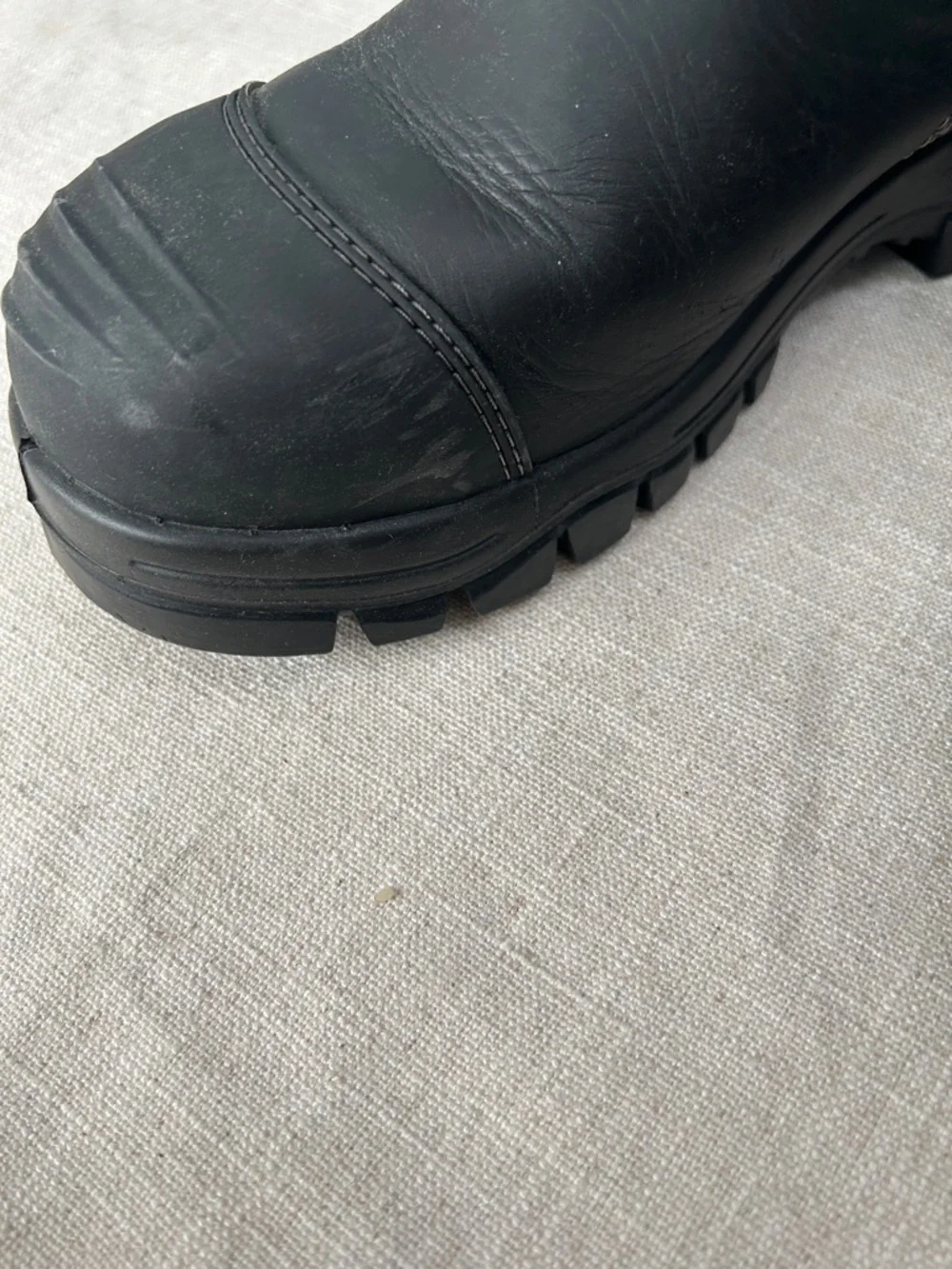 Blundstone #990 Unisex Steel Toe Work Boots Black Chelsea Slip-On - Picture 7 of 15